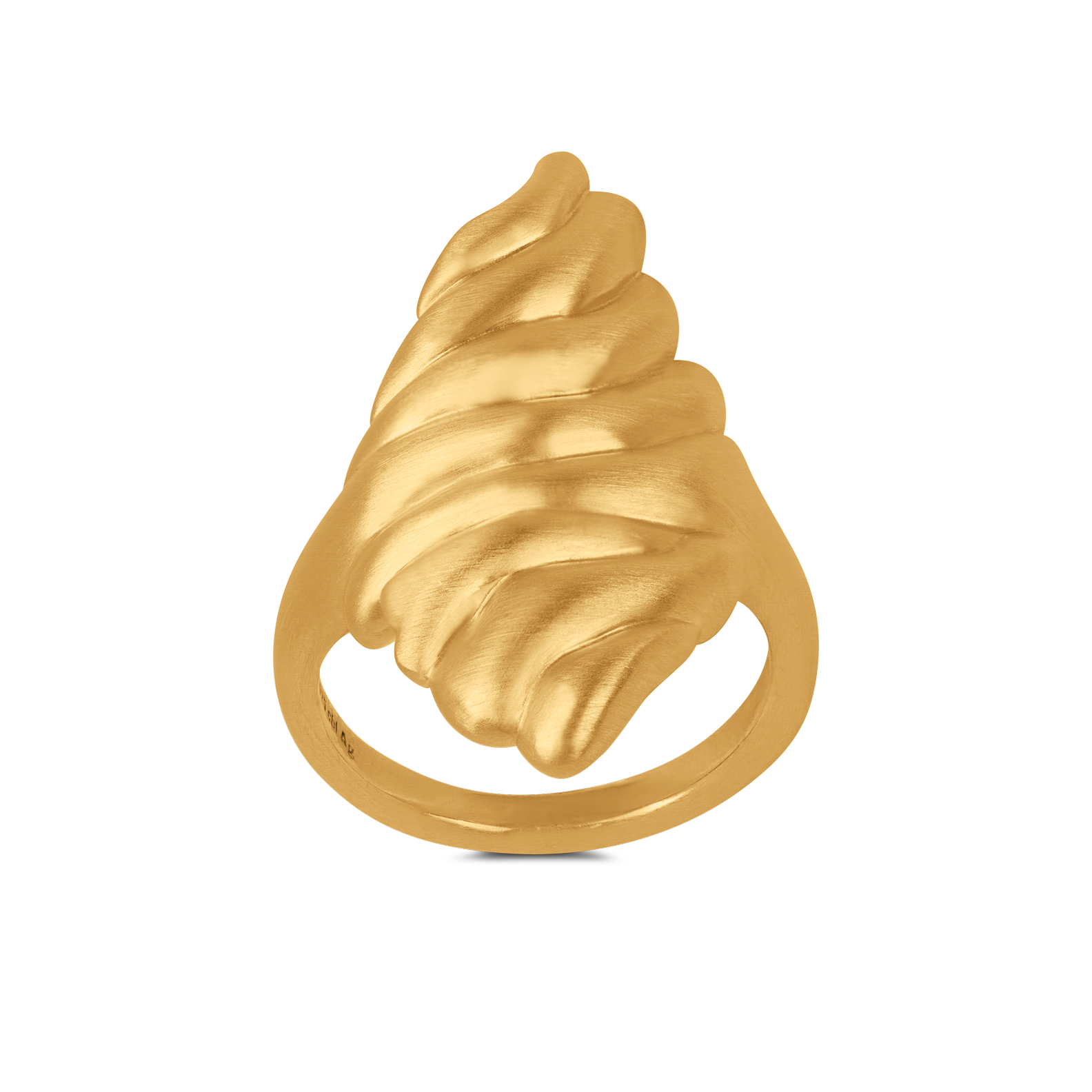 Bybiehl Dunes Statement Ring Guldbelagt Sølv 4904 - Bybiehl Fingerringe  - 1233690228525