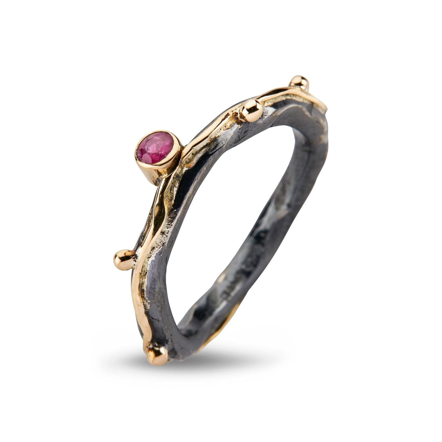 Rød Ring Zeus Single Ruby - Bybirdie.dk Fingerringe