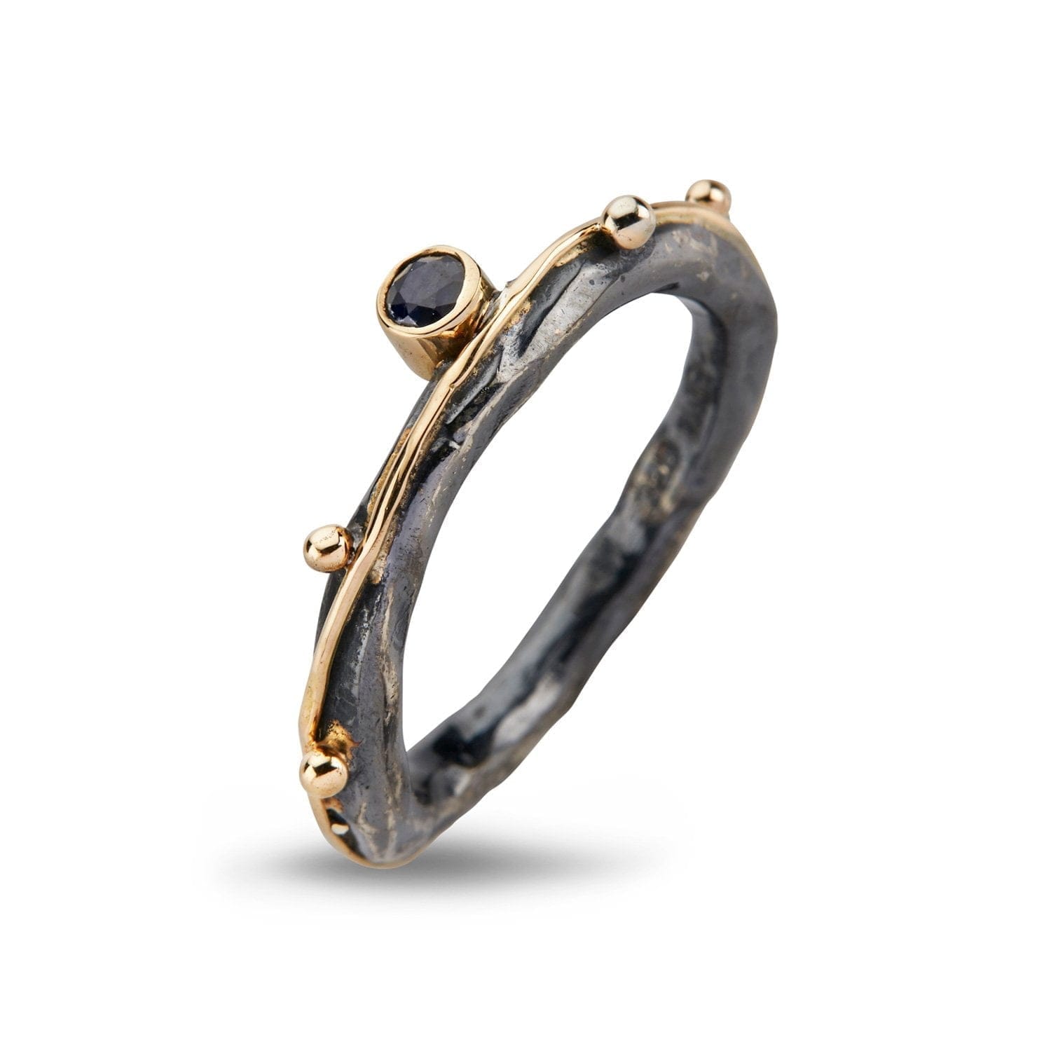 Blå|Lilla Ring Zeus Single Saphire - Bybirdie.dk Fingerringe