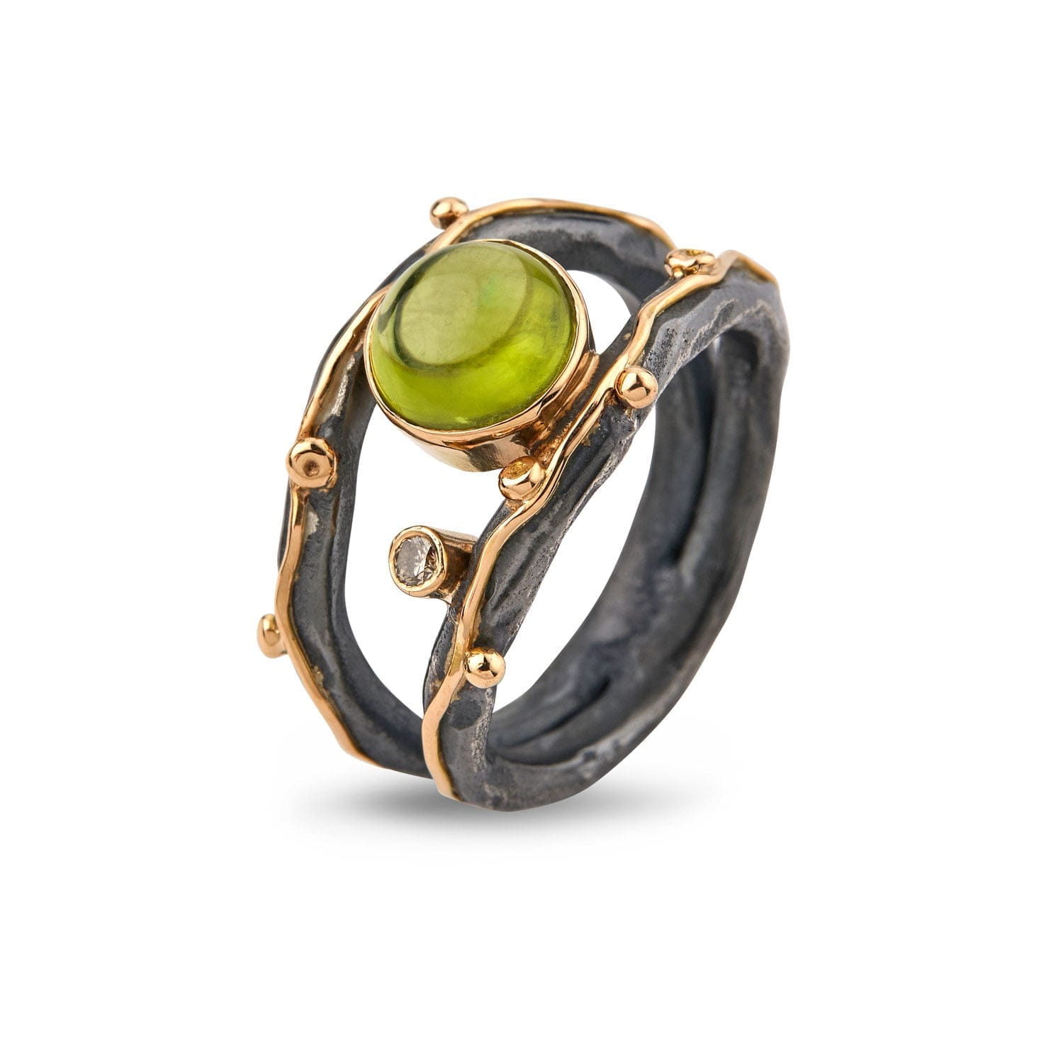 Grøn Ring Zeus Dubeca Peridot - Bybirdie.dk Fingerringe