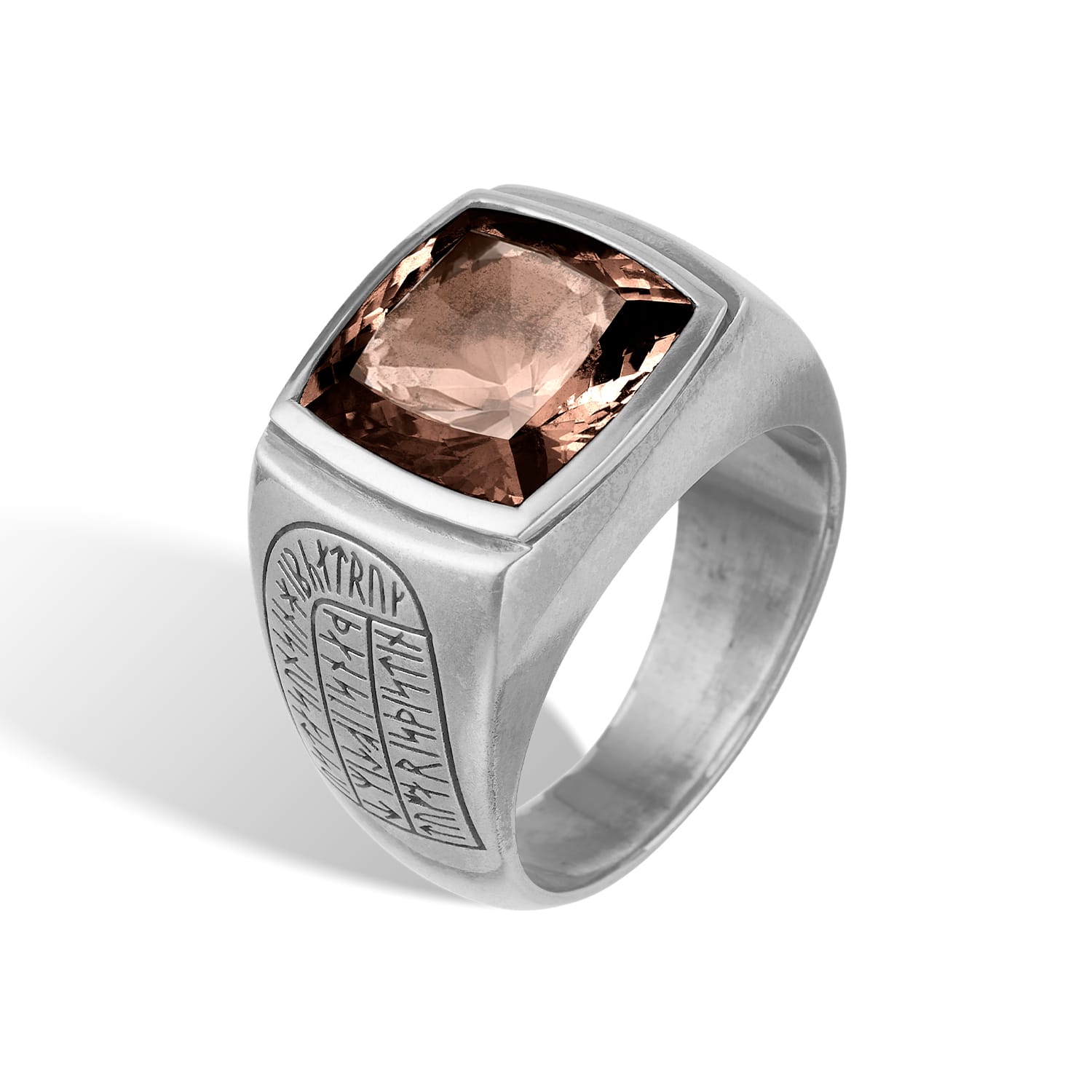 Brun Haralds Smoky Quartz Ring - Bybirdie.dk Fingerringe