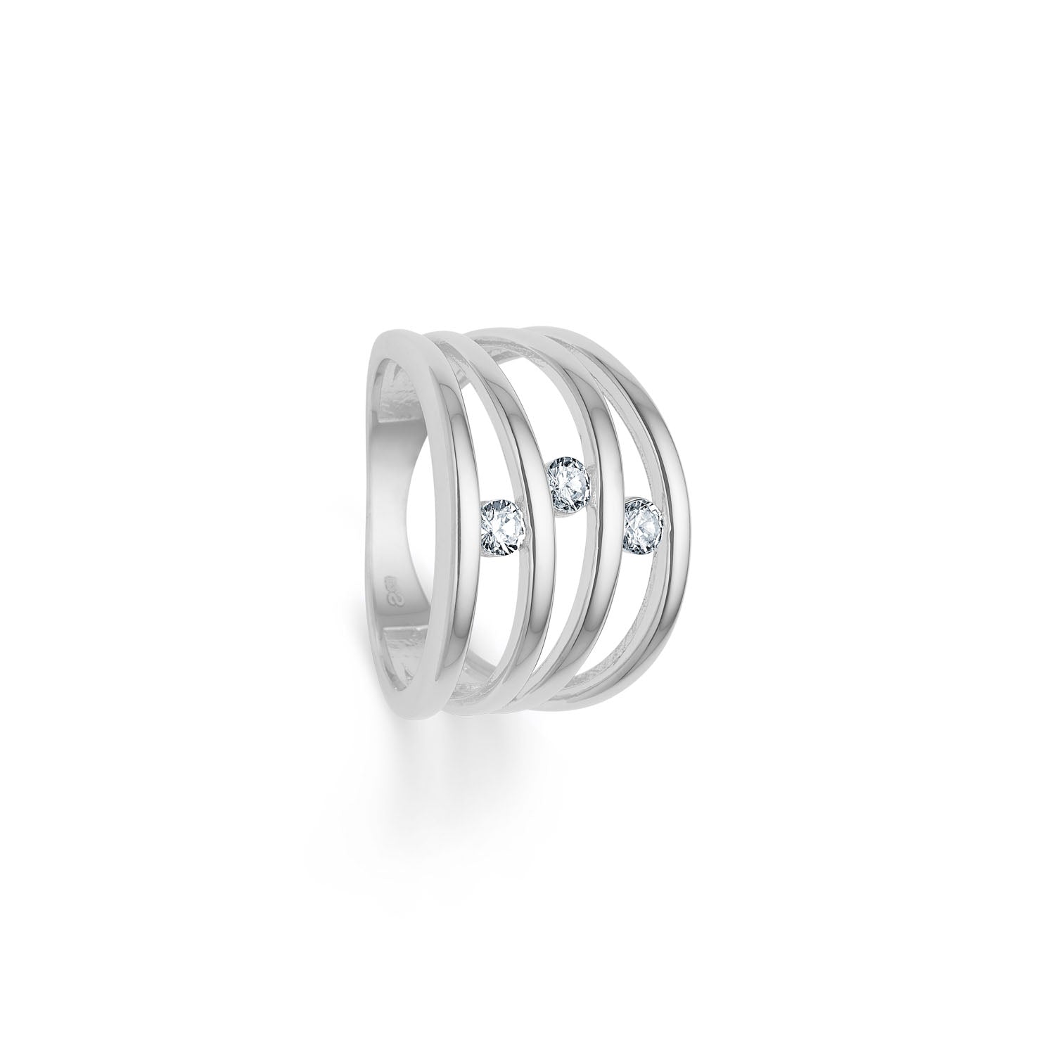 Randers Sølv Sølv Ring Med Sten 501508 - Randers Sølv Fingerringe  - 1233690218991