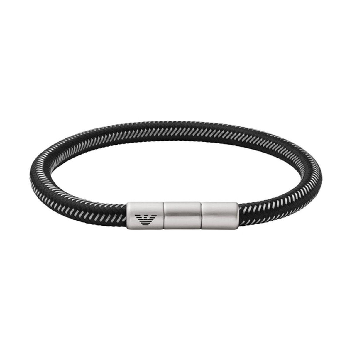 Sort Emporio Armani Armbånd Til Mænd - Emporio Armani Armbånd  - 4064092196498