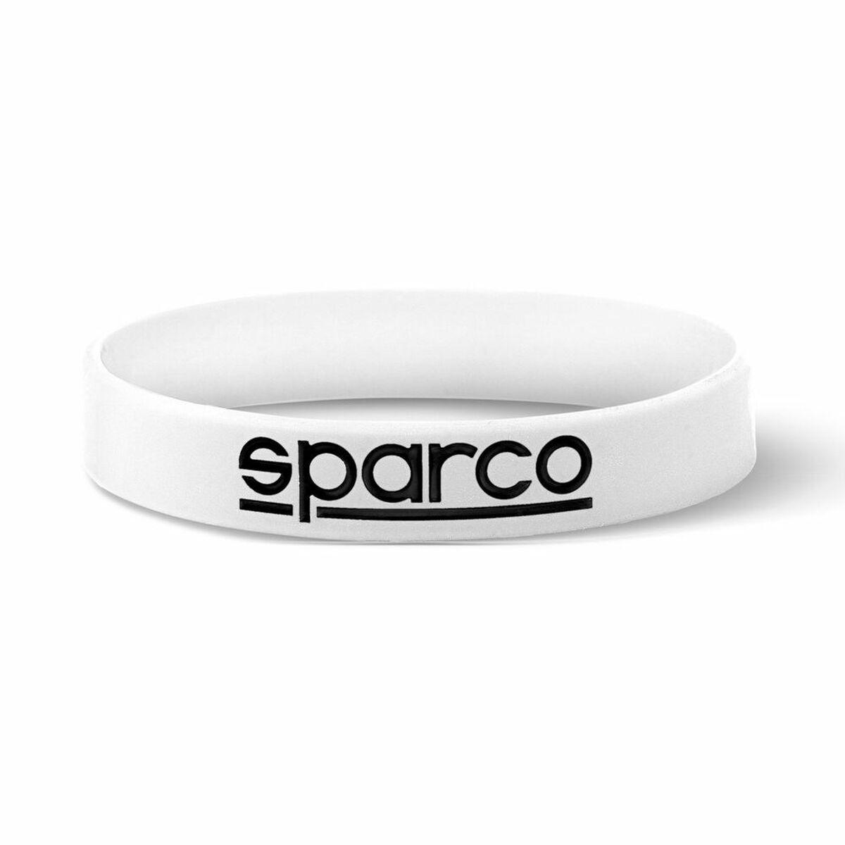 Hvid Sparco Armbånd Til Mænd Silikone Onesize Stk - Sparco Armbånd  - 8033280426460