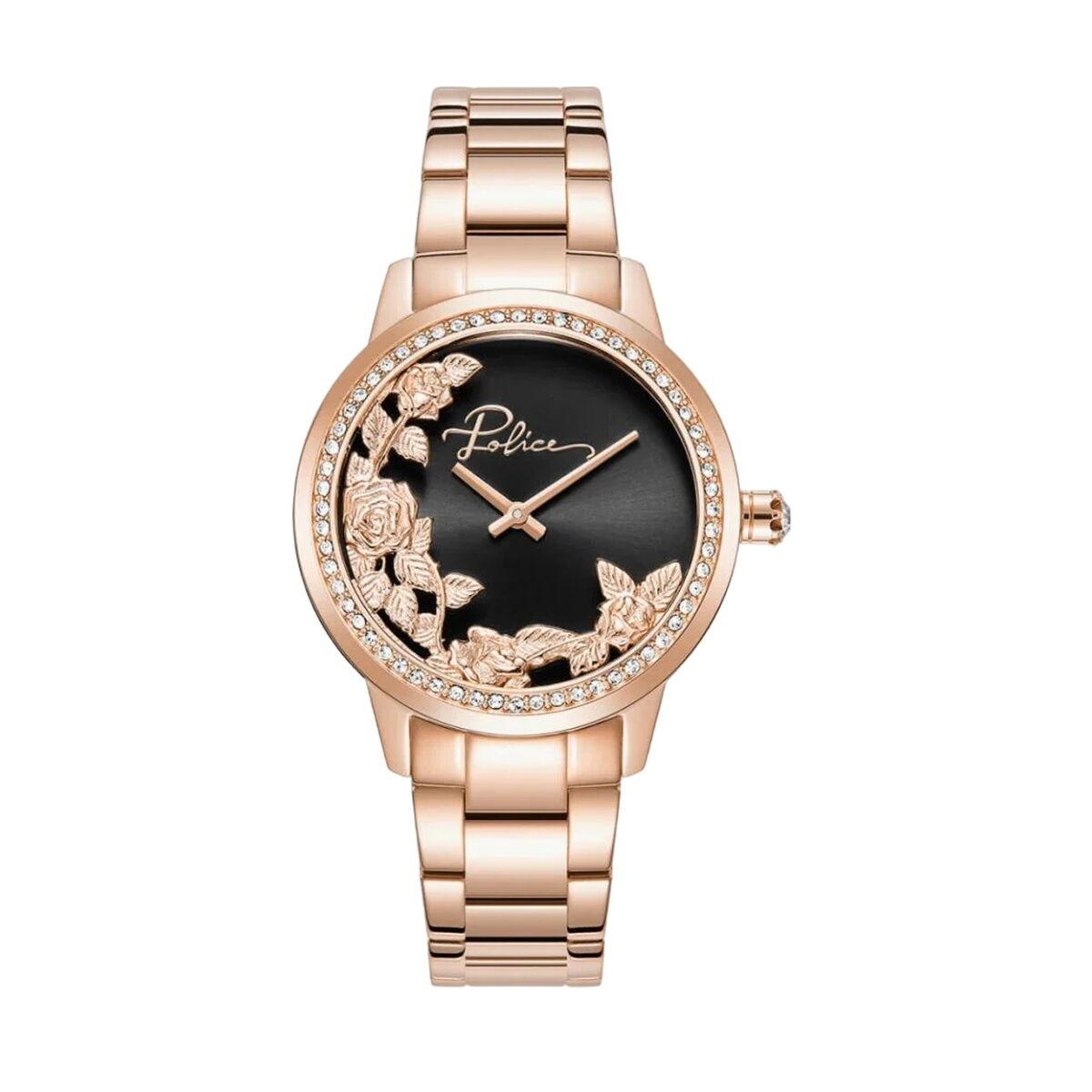 Rosa Police Dameur Pewlg2202204 Armbåndsur Stål - Police Armbånd  - 4894816038748