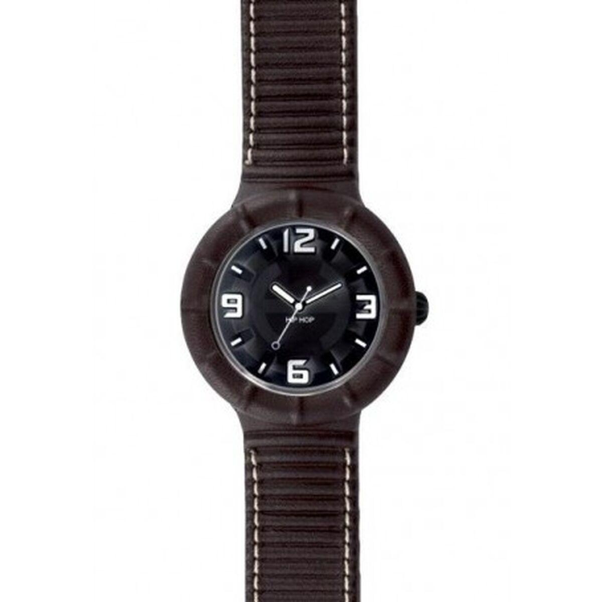 Hip Hop Leather Unisex Armbåndsur Med Læderrem - Urban Sound Armbånd  - 7612901705019