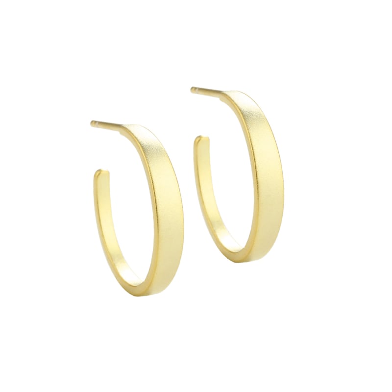 Hoop Sand Golden - Aqua Dulce Øreringe  - 5740013852672