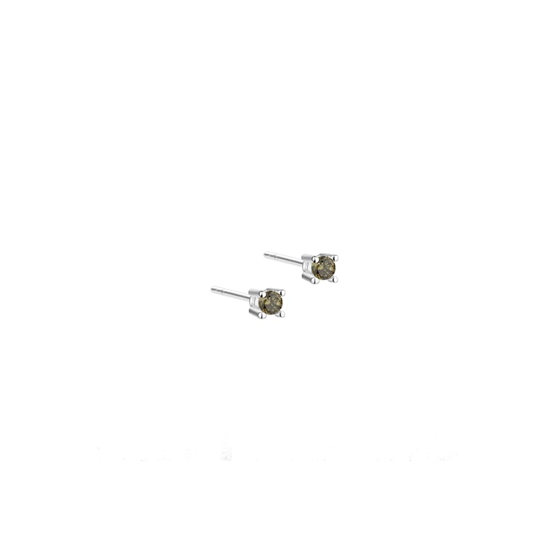 Big Kaya Olive Silver - Aqua Dulce Øreringe  - 5740013853815