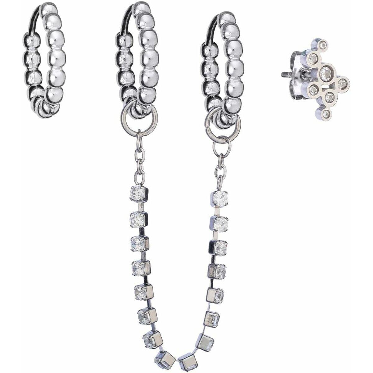 Jewels Ep028 øreringe Til Kvinder Sølvlook Med Kædedetalje - An Jewels Øreringe  - 5600468108321