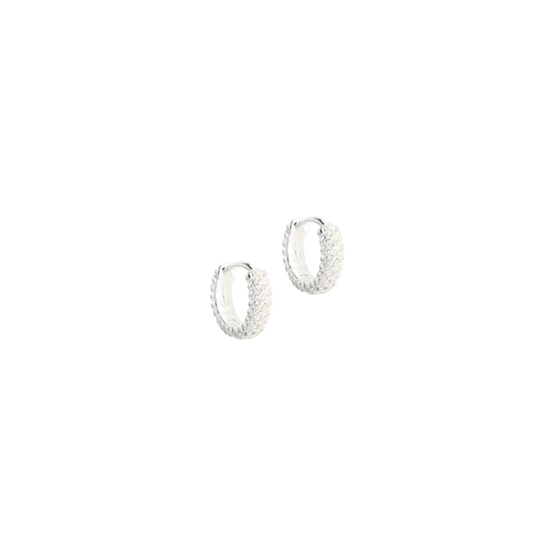 Sway Hoop Silver - Aqua Dulce Øreringe  - 5740013861377
