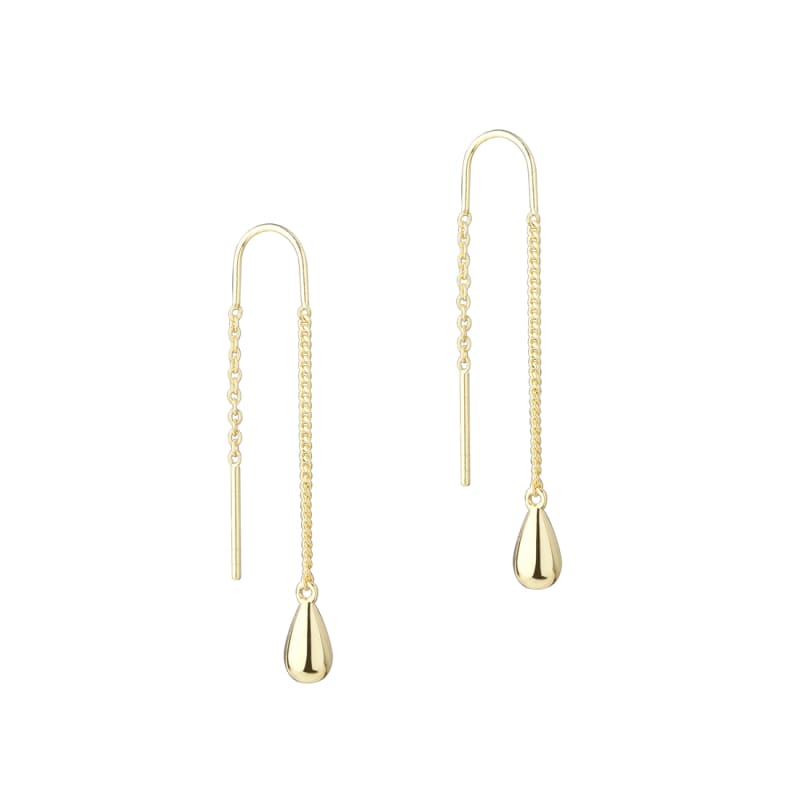 Shiny Drop Earthread Golden - Aqua Dulce Øreringe  - 5740013861728