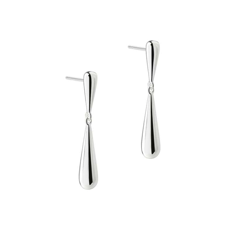 Shiny Drop Earstud Silver - Aqua Dulce Øreringe  - 5740013861735