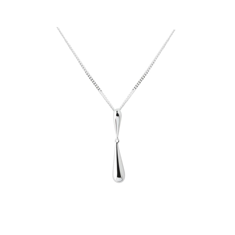 Shiny Drop Necklace Silver - Aqua Dulce Halskæder  - 5740013861810