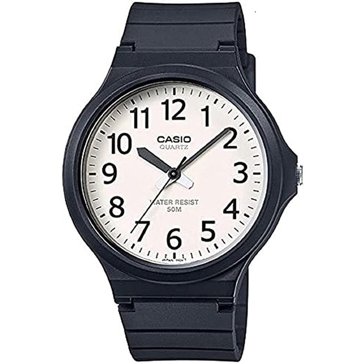 Hvid Casio Collection Unisex Armbåndsur Sort - Casio Armbånd  - 4549526102509