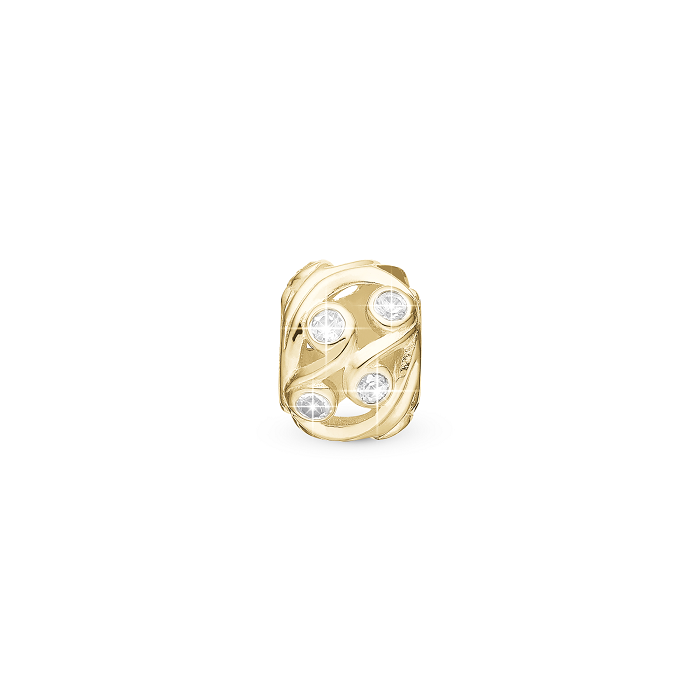 Christina 4mm Charm Ocean Soul Forgyldt - Christina Armbånd