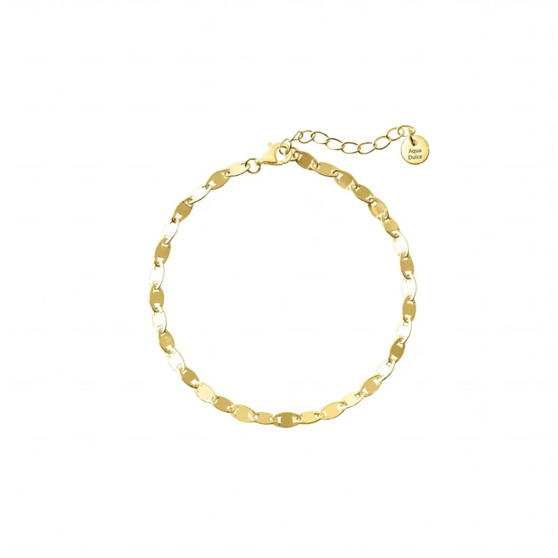 Oval Bracelet Golden - Aqua Dulce Armbånd  - 5740013862701