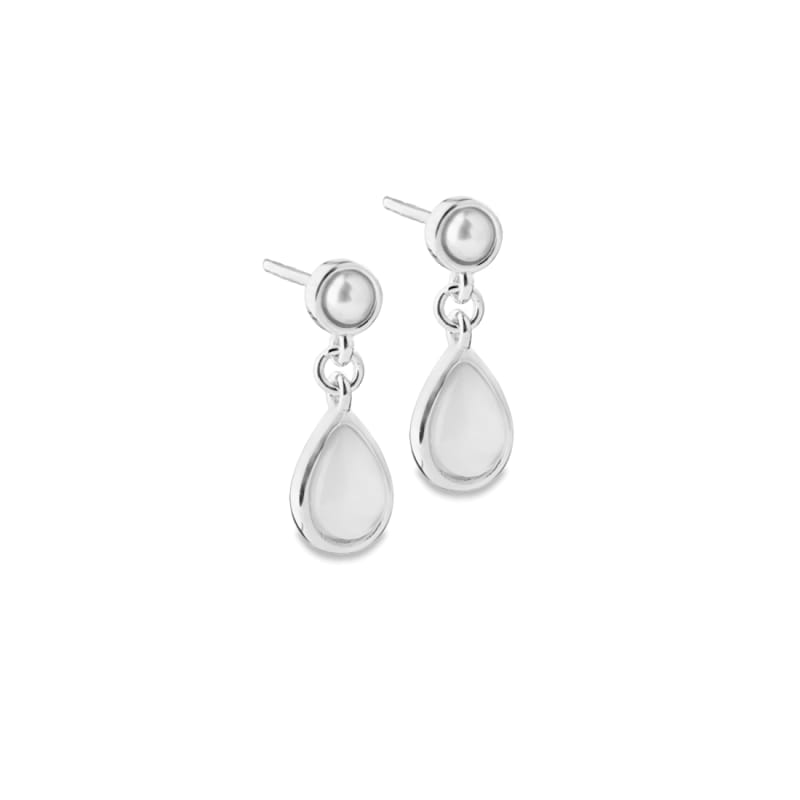 Celestia Pearl Drop Silver - Aqua Dulce Øreringe  - 5740013863180