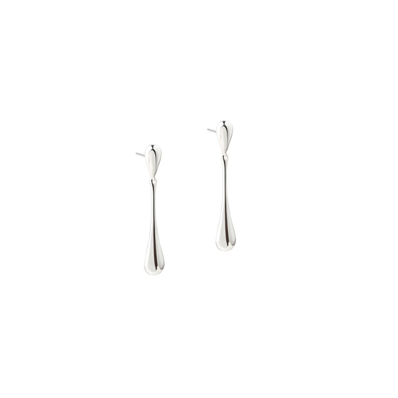 Shiny New Drop Earring Silver - Aqua Dulce Ørestikkere  - 5740013864576