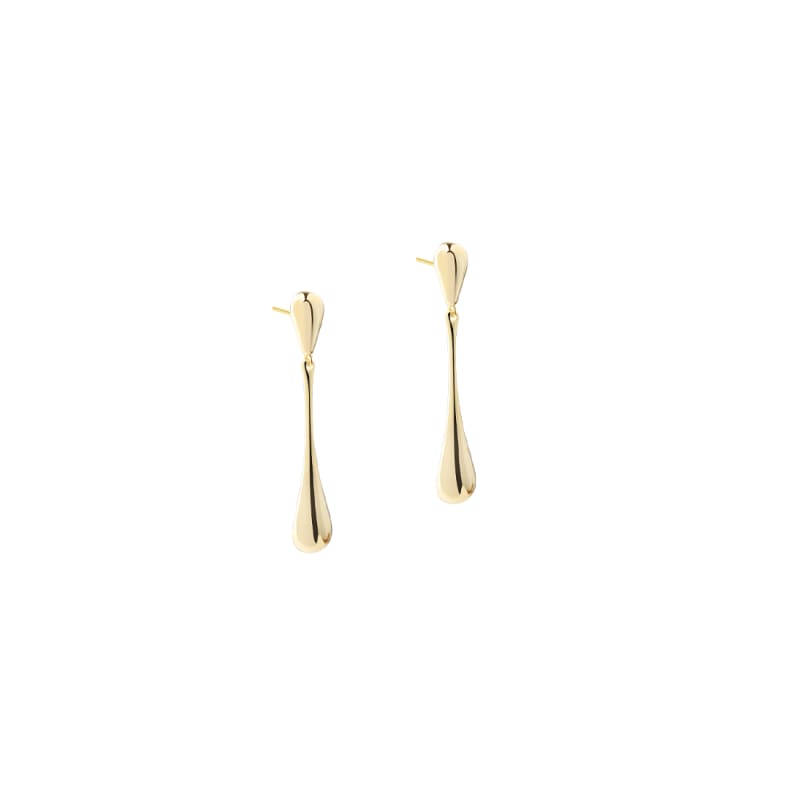 Shiny New Drop Earring Golden - Aqua Dulce Ørestikkere  - 5740013864583