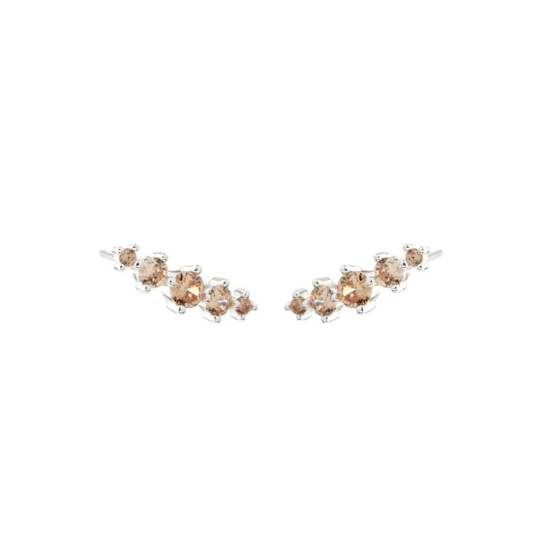 Lumi Champagne Silver - Aqua Dulce Øreringe  - 5740013864750