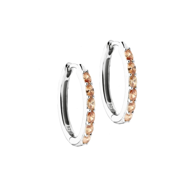 Champella Hoop Silver - Aqua Dulce Øreringe  - 5740013864774