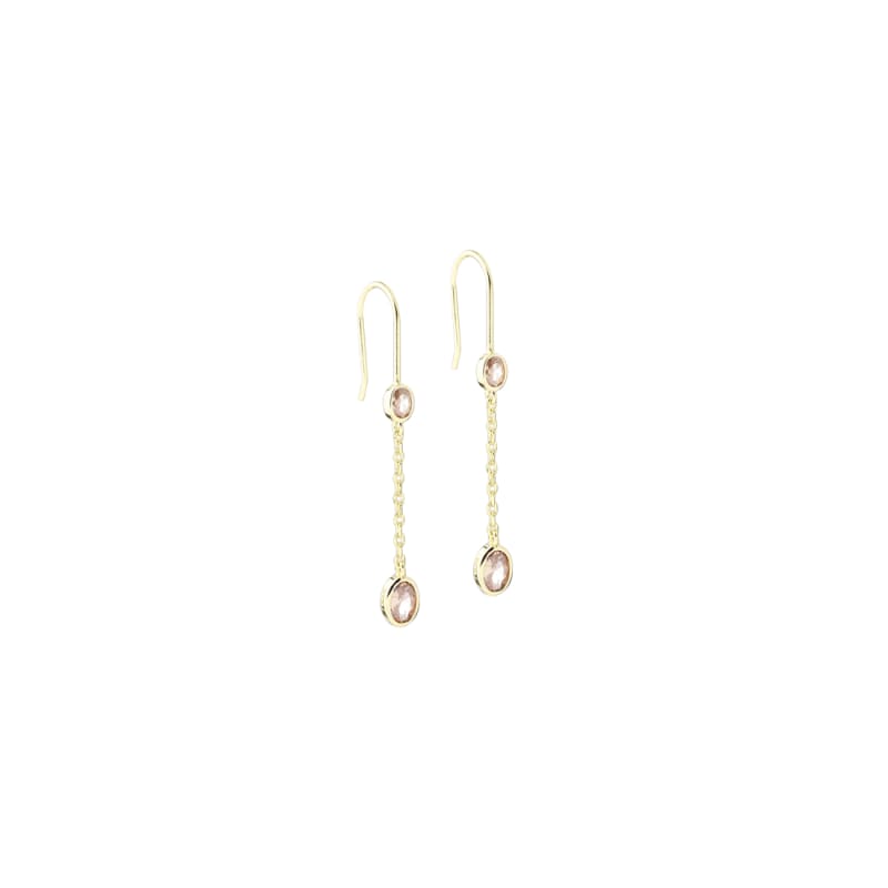 Champella Oval Earthread Golden - Aqua Dulce Øreringe  - 5740013864866