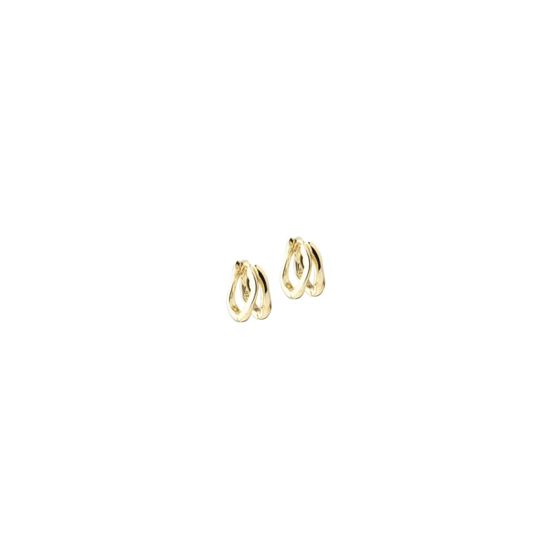 Sunella Simple Hoop Golden - Aqua Dulce Øreringe  - 5740013865108