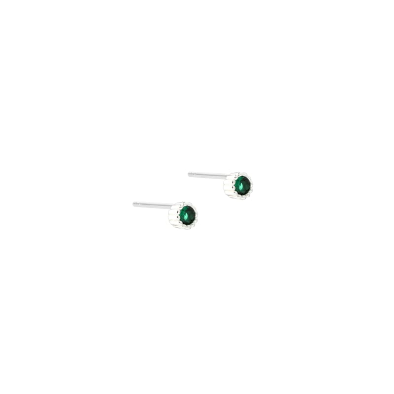 Lumi Verde Earstud Silver - Aqua Dulce Øreringe  - 5740013865375