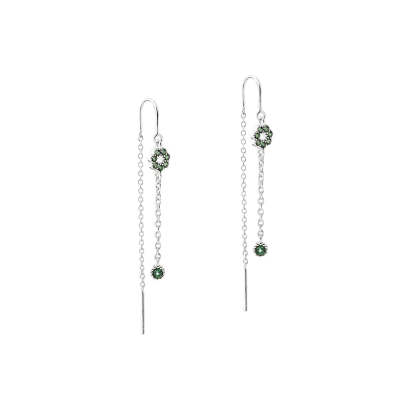 Verde Earthread Silver - Aqua Dulce Øreringe  - 5740013865450