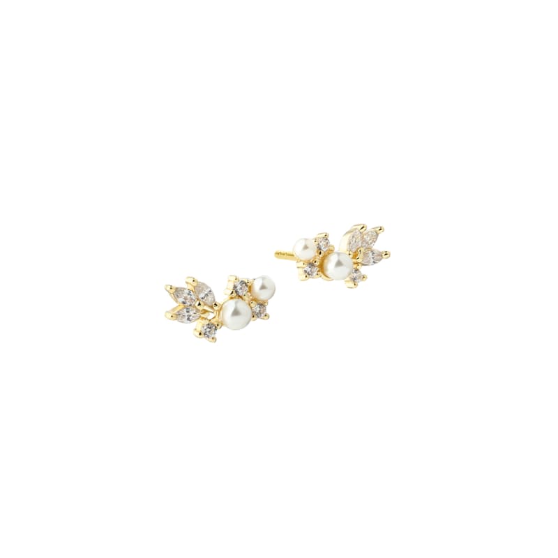 Lumi Pearl Earstud Golden - Aqua Dulce Ørestikkere  - 5740013865580