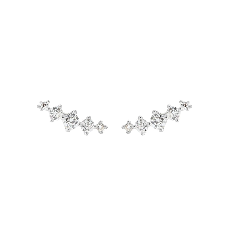 Lumi Clear Silver - Aqua Dulce Øreringe  - 5740013865597