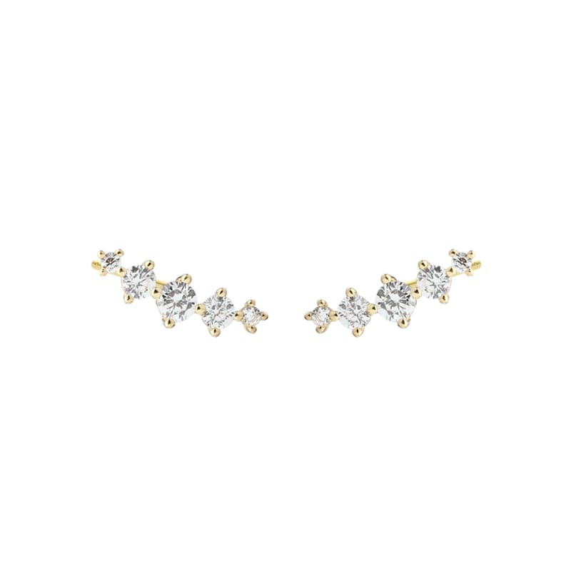 Lumi Clear Golden - Aqua Dulce Øreringe  - 5740013865603