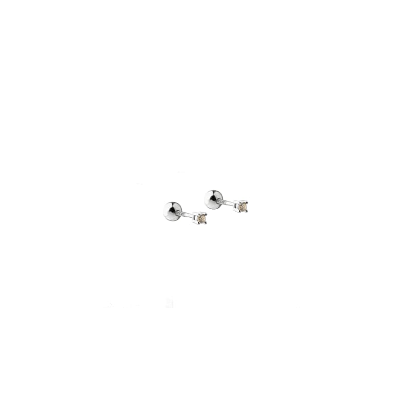 Eila Classic & Ball Silver - Aqua Dulce Øreringe  - 5740013865955