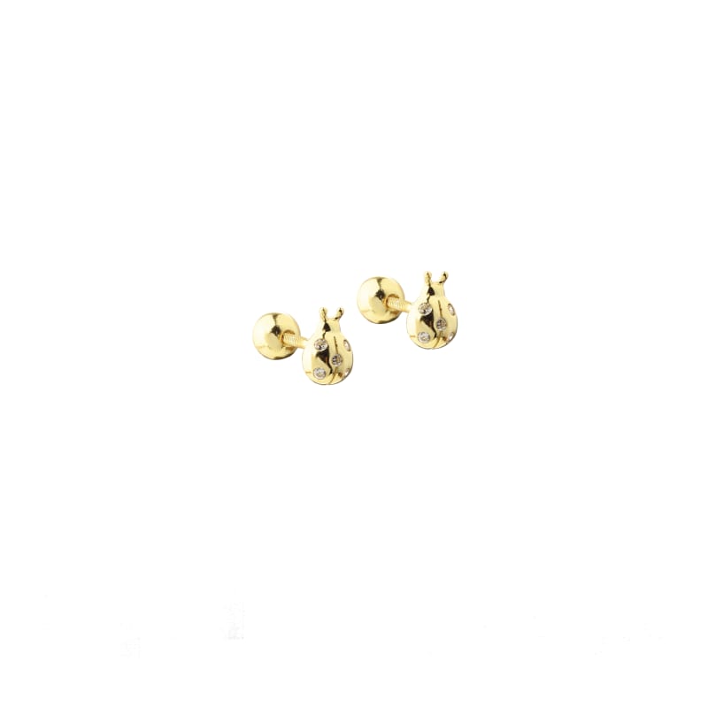 Eila Ladybug & Ball Golden - Aqua Dulce Ørestikkere  - 5740013865986