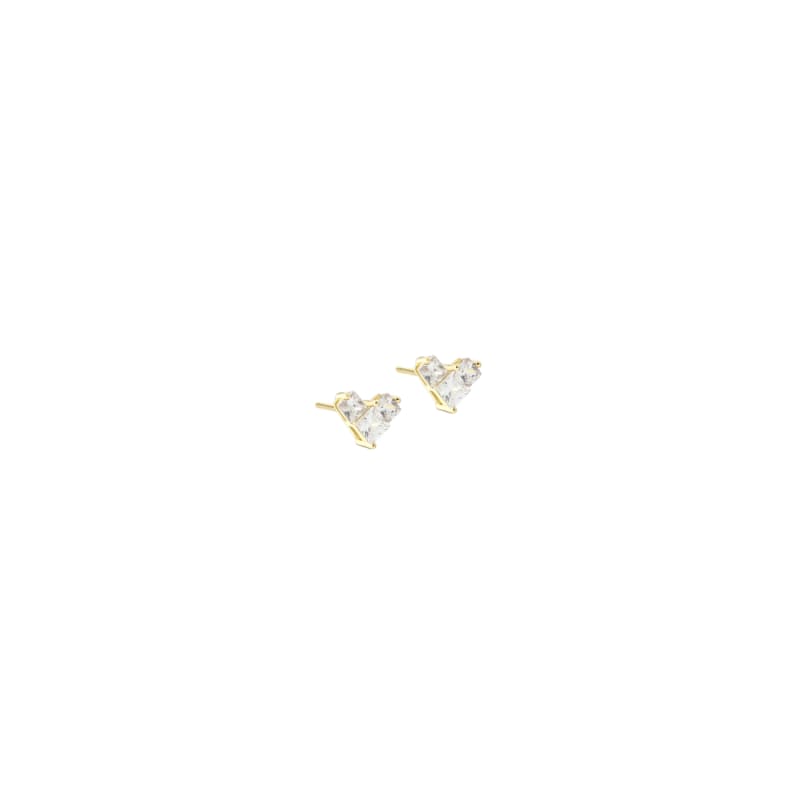 Kara Heart Clear Golden - Aqua Dulce Ørestikkere  - 5740013866006