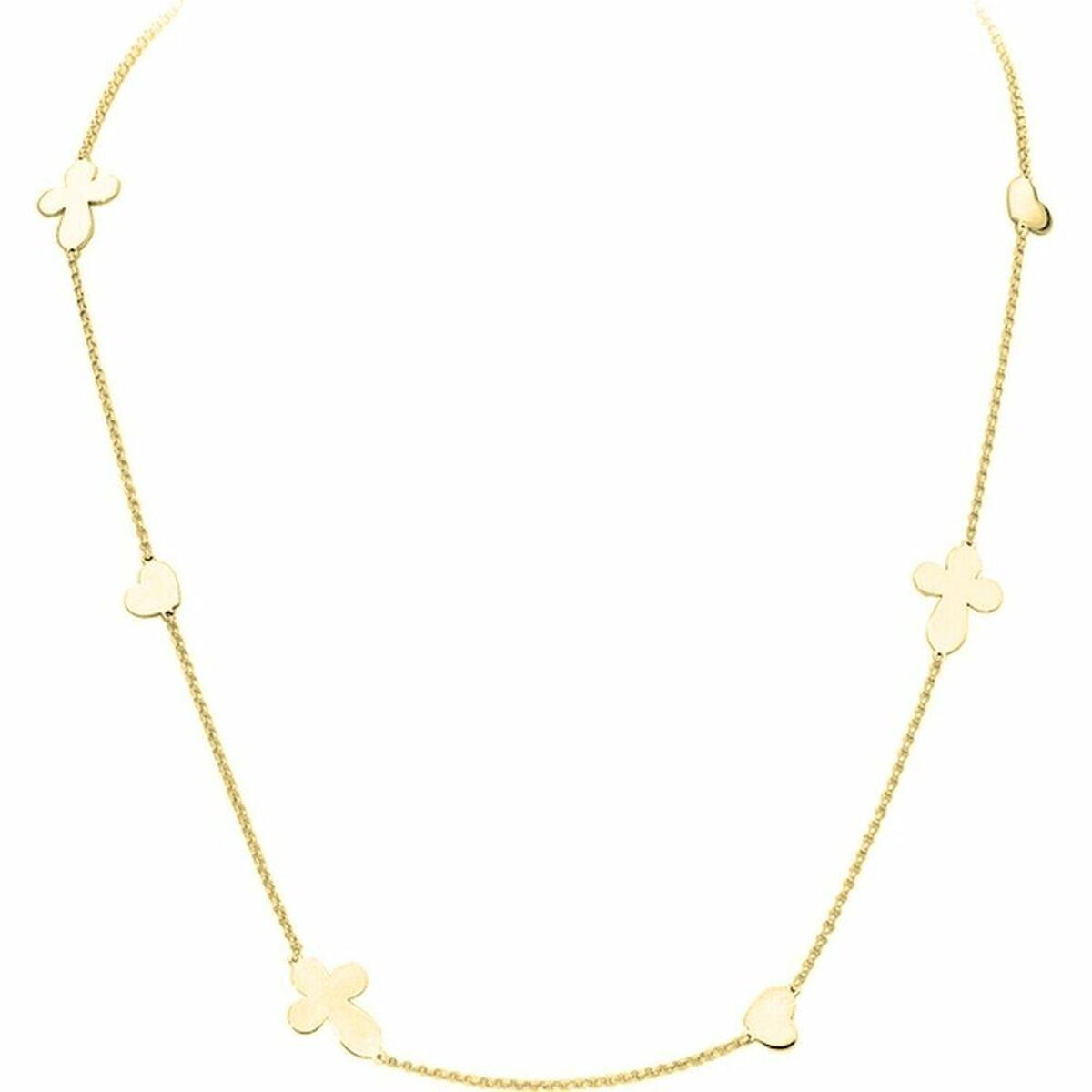 Amen Halskæde Til Kvinder Croci Cuori Gylden 925 Sterling Sølv - Halallujah Halskæder  - 8054719046325