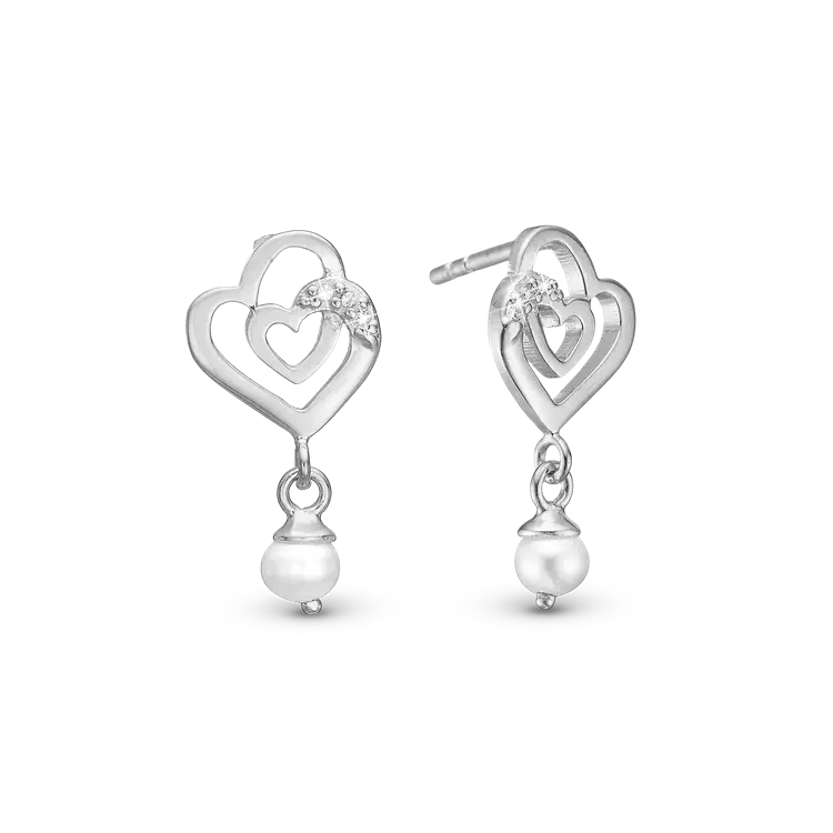 Christina Two Hearts øreringe 671 S121 - Christina Øreringe