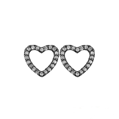 Christina Topaz Sparkling Hearts - Christina Øreringe