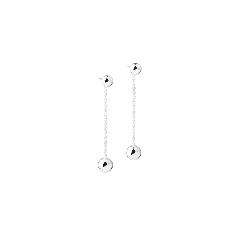 Alba Earstud Long Silver - Aqua Dulce Øreringe  - 5740013867447
