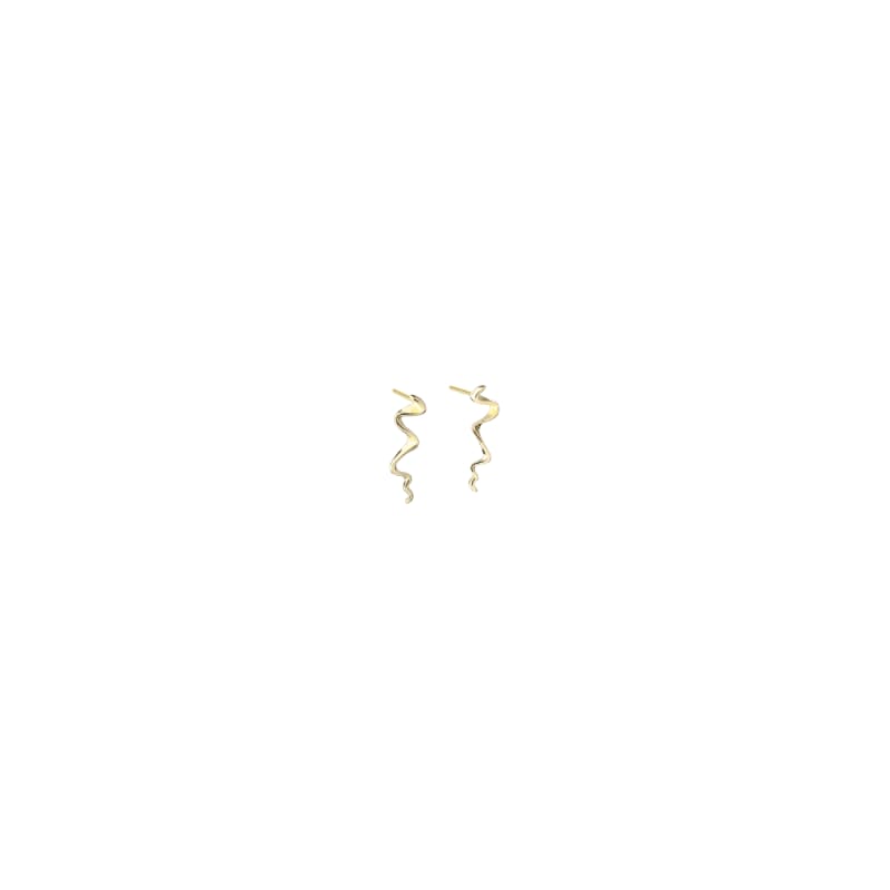 Slim Rhumba Earstud Golden - Aqua Dulce Øreringe  - 5740013867553