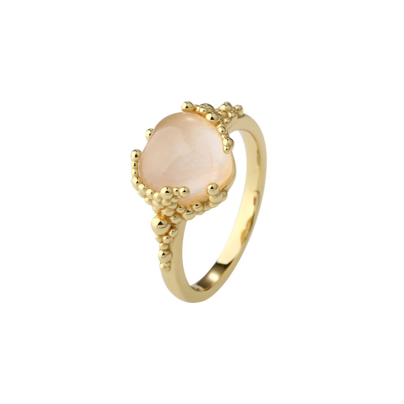 Grace Heart Ring Golden - Aqua Dulce Fingerringe  - 5715446685364