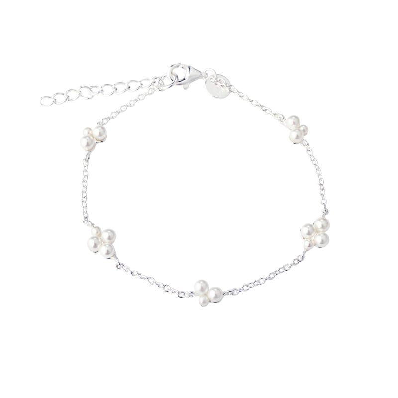 Luna Cluster Bracelet Silver - Aqua Dulce Armbånd  - 5740013868789