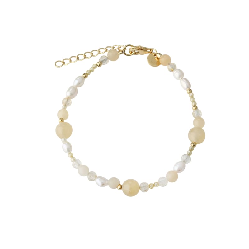Moonlight Pearl Bracelet Golden - Aqua Dulce Armbånd  - 5740013869038