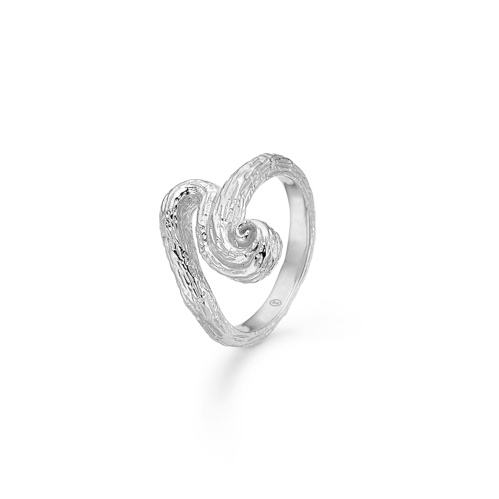 Studio Wave Sølv Ring Med Overflade 7140845 - Studio Z Fingerringe  - 1233690212968