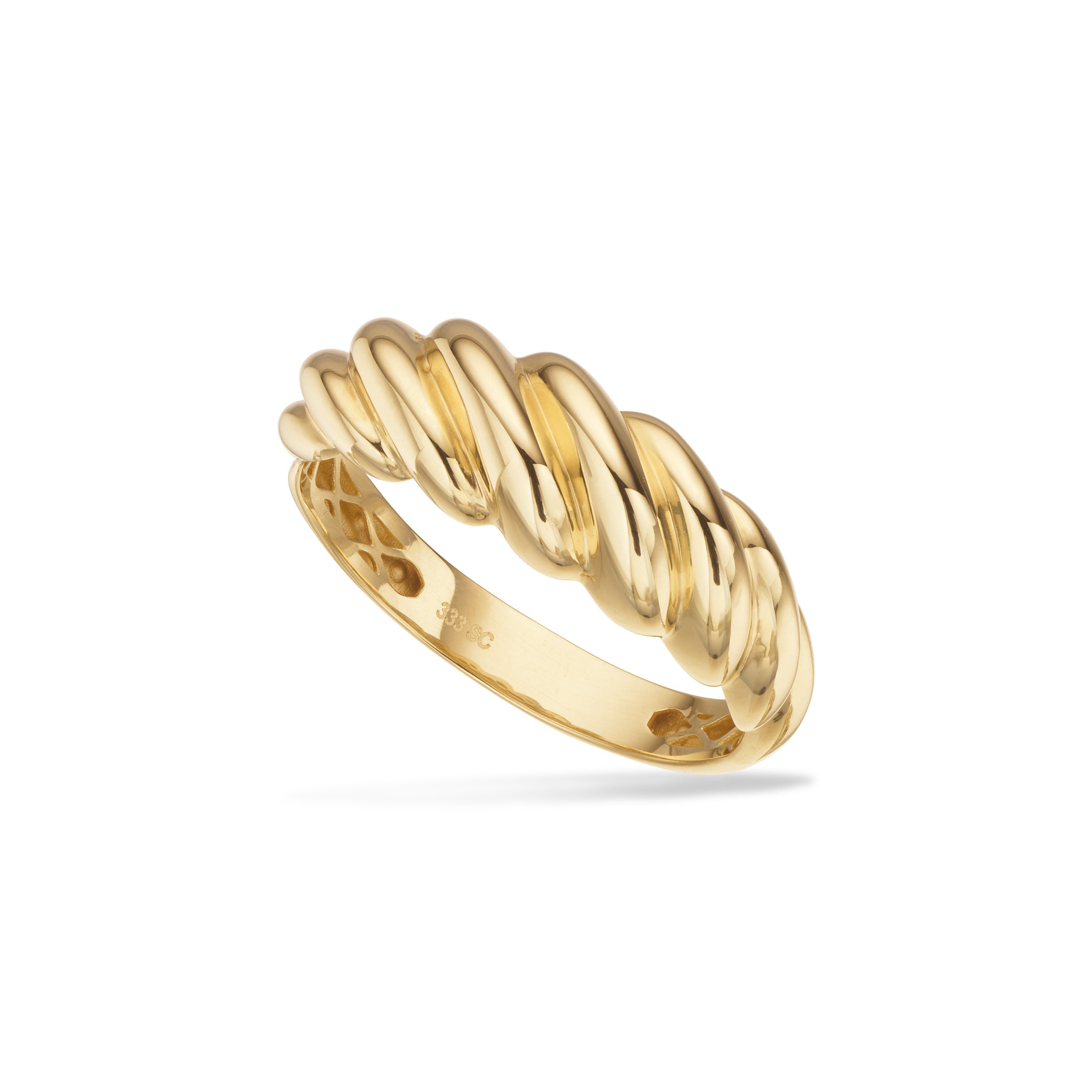 Scrouples Karat Guld Ring Med Snoet Design 714283 - Scrouples Fingerringe  - 1233690227665