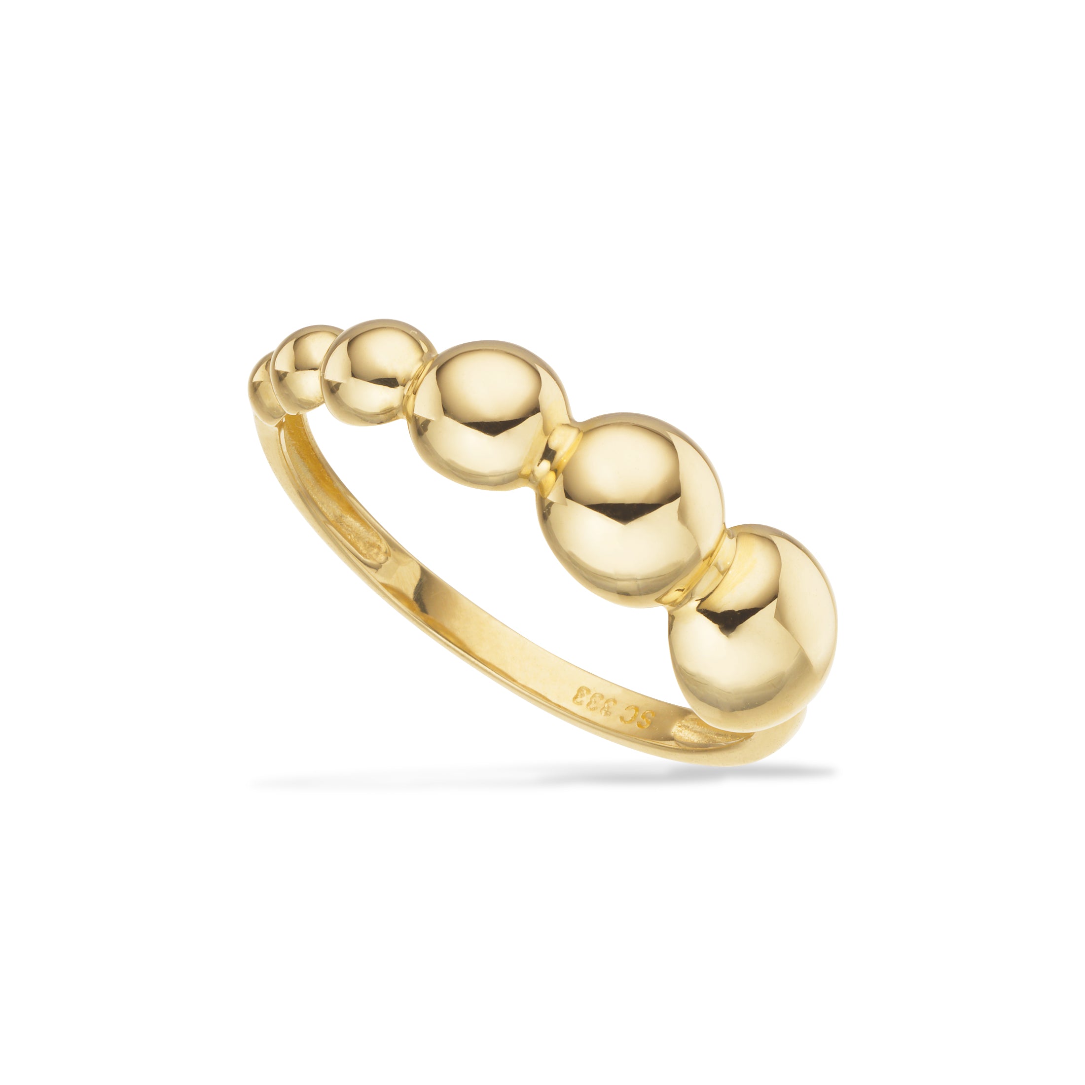 Scrouples Karat Guld Ring Med Kugler Forløb 714423 - Scrouples Fingerringe  - 1233690227719
