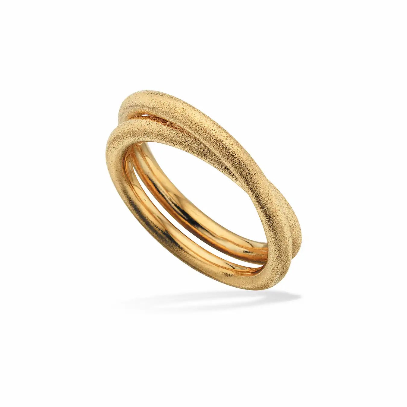 Scrouples Kraftig Tråd Ring Guldbelagt Sølv 721702 - Scrouples Fingerringe  - 1233690212036