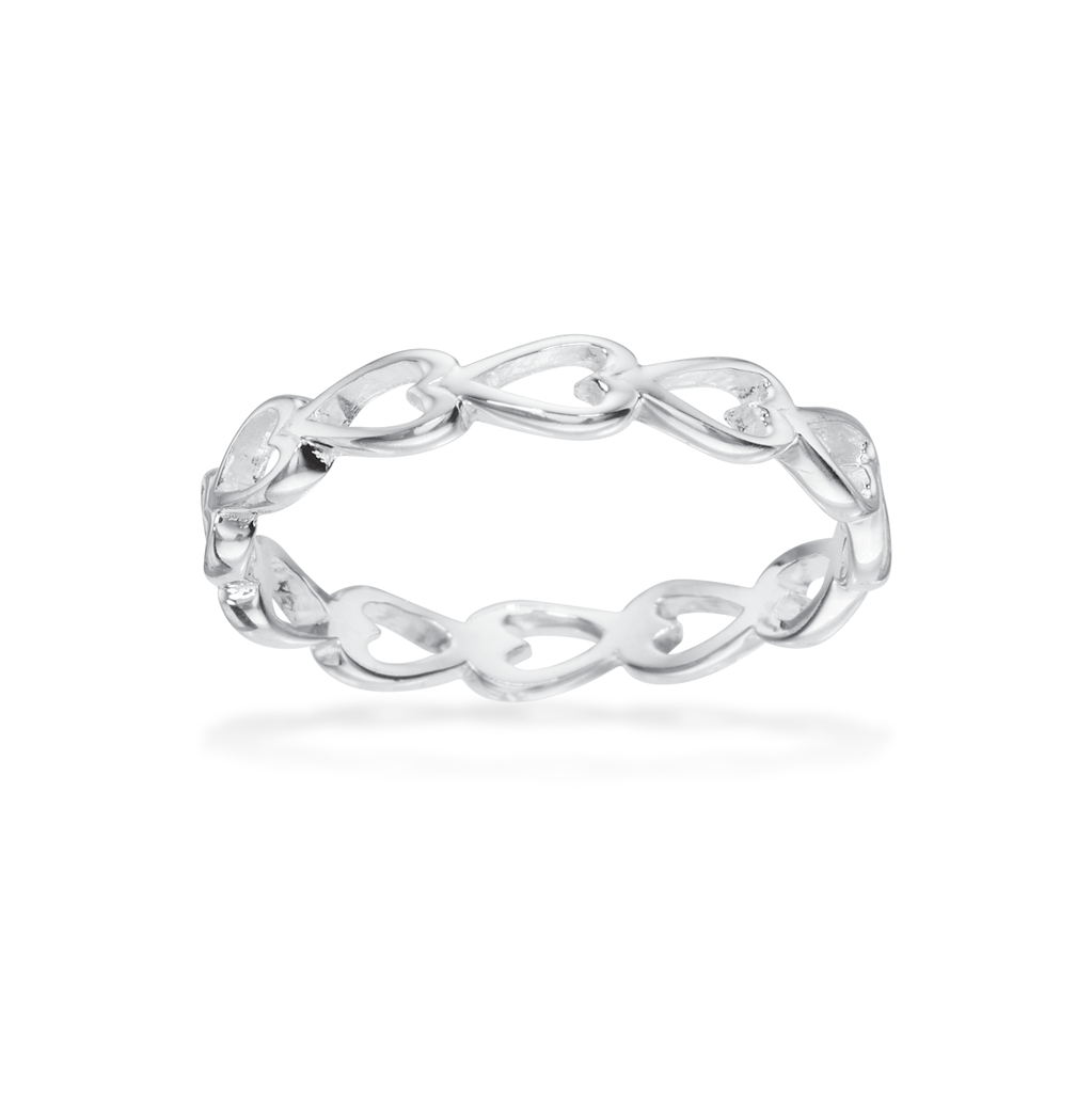 Scrouples Sølv Ring Til Barn Med Hjerter 726272 - Scrouples Fingerringe  - 1233690154251