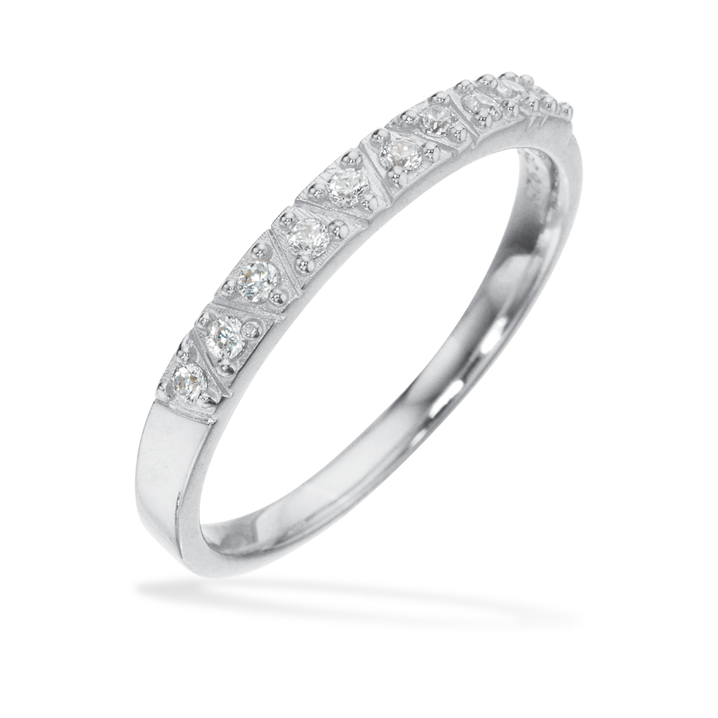 Scrouples Soho Sølv Ring Med Zirkonia 726442 - Scrouples Fingerringe  - 1233690150321