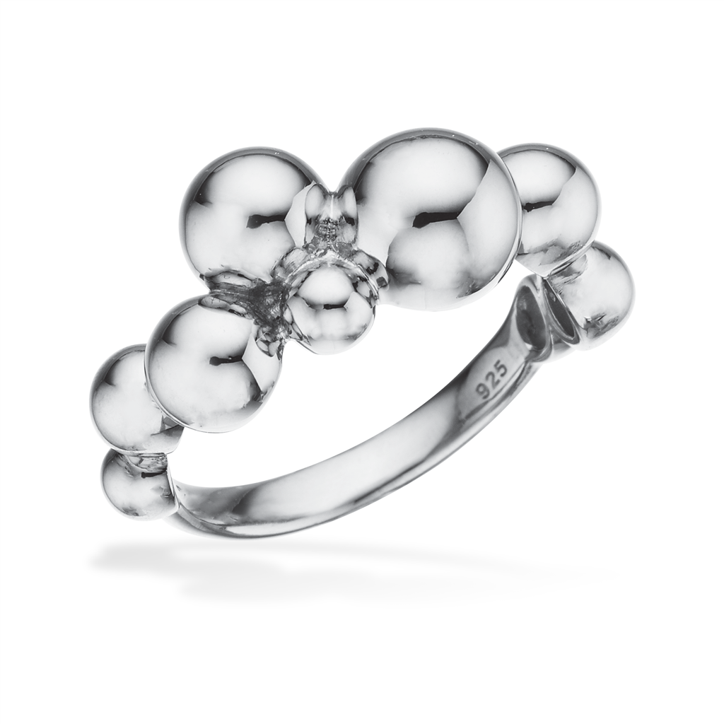 Scrouples Sølv Ring Med Kugler 727212 - Scrouples Fingerringe  - 1233690170947